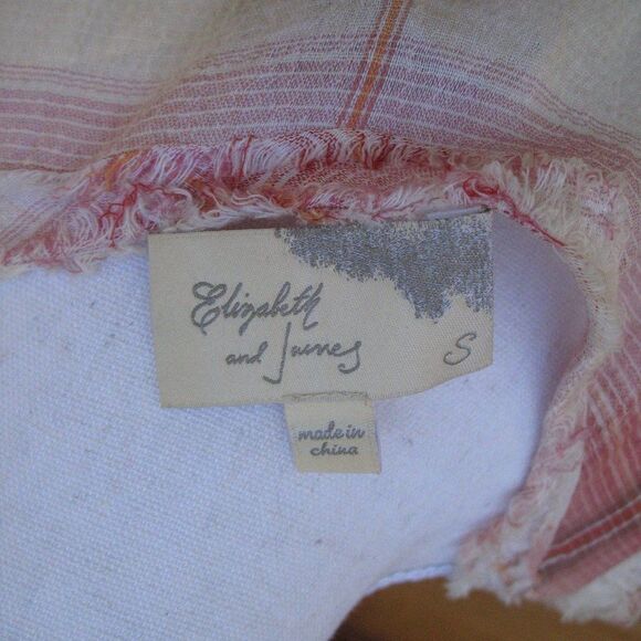 Elizabeth and James Pink Cream Plaid Dress - Picture 8 of 8